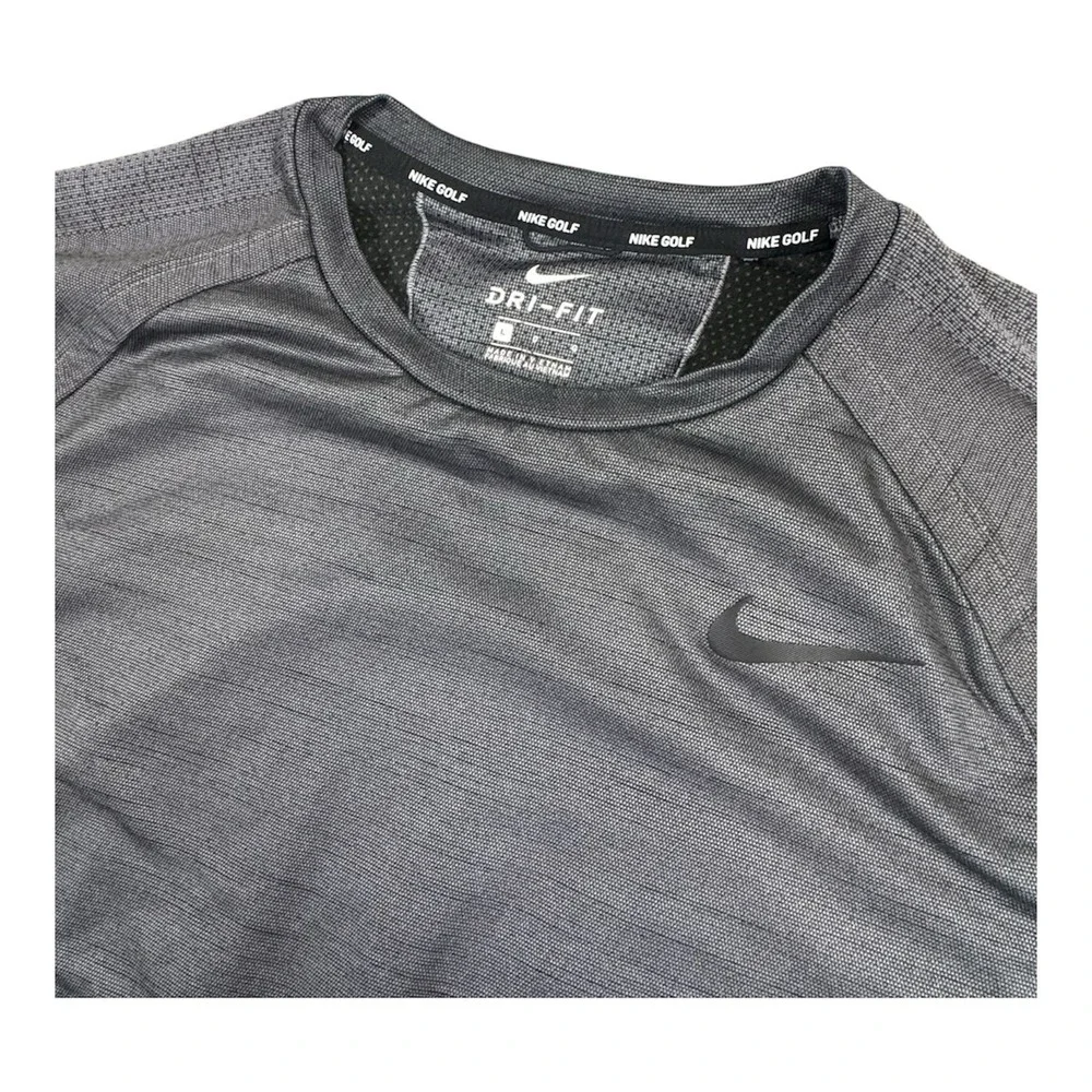 Nike Golf Dri-Fit‎ Men's Sz L Gray Long Sleeve Crew Neck Pullover 932316- 036